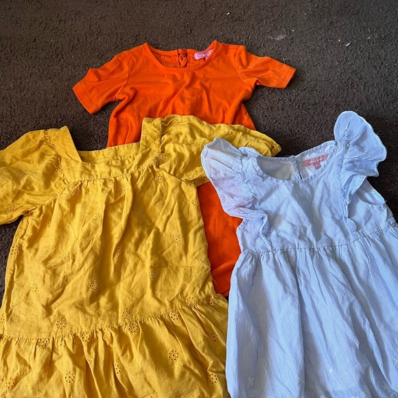 Toddler girls casual dresses. Brand carters, cat and jack, bobcat girls. - Picture 2 of 2